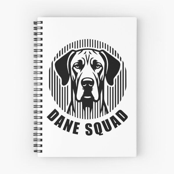 Item preview, Dane Squad - Minimalist Linear Dog Silhouette designed and sold by Pfotenfaden.