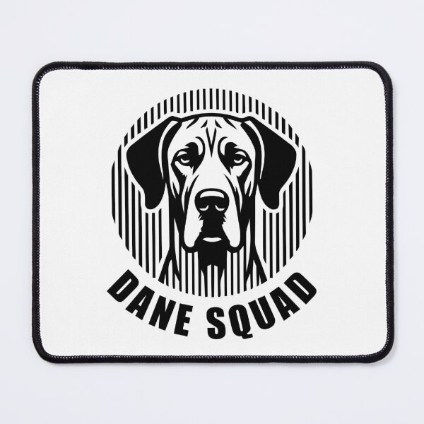 Item preview, Dane Squad - Minimalist Linear Dog Silhouette designed and sold by Pfotenfaden.