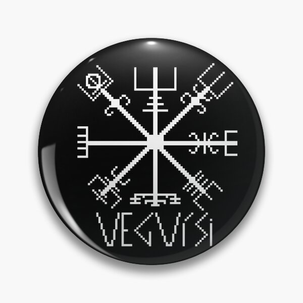 Item preview, Nordic Viking Compass Pixel Art Design designed and sold by RetroRlx.