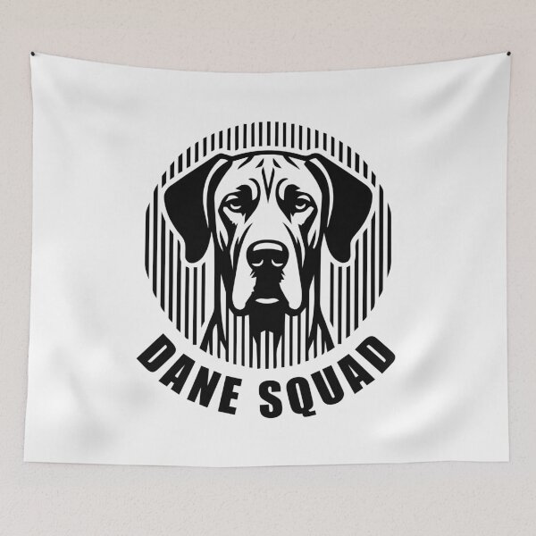 Item preview, Dane Squad - Minimalist Linear Dog Silhouette designed and sold by Pfotenfaden.