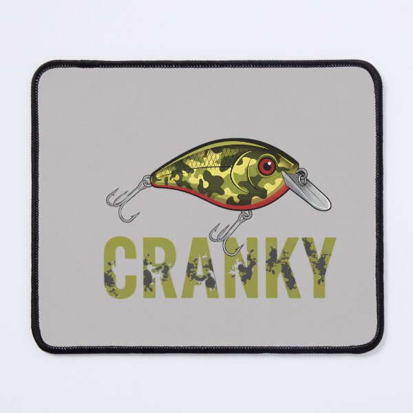 Item preview, Cranky Fishing Dad Lure Camouflage Angler Bass Pullover Hoodie designed and sold by MabelWells.