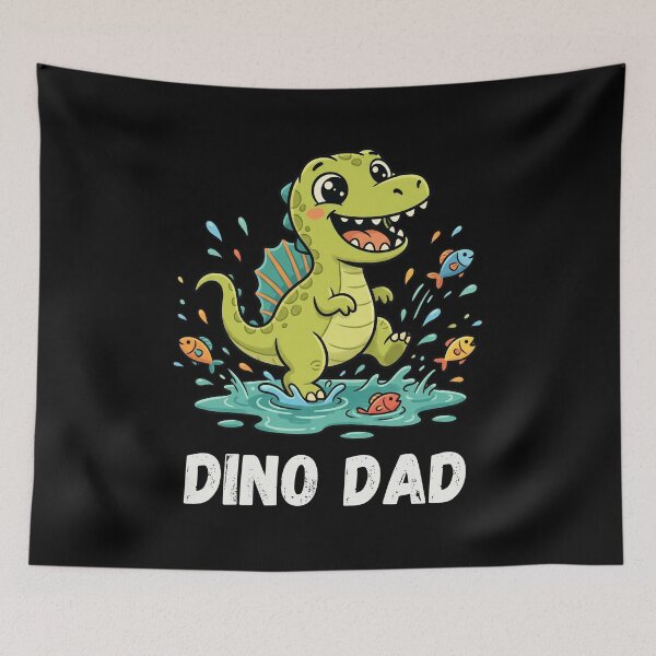 Item preview, DINO DAD Cute Dinosaur Splashing Water Fun designed and sold by snowry.