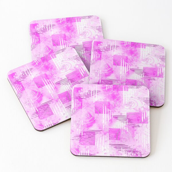 Item preview, Abstract Pink and White Painting designed and sold by CloudClown.