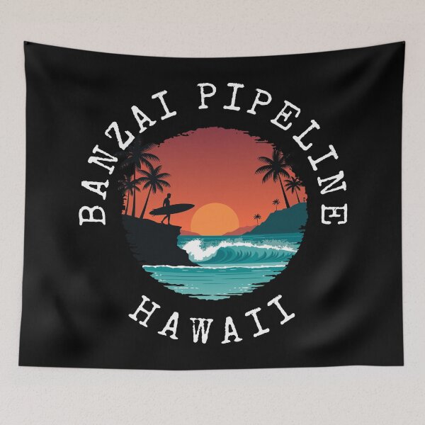Item preview, Banzai Pipeline - Hawaii (with White Lettering) designed and sold by VelvetRoom.