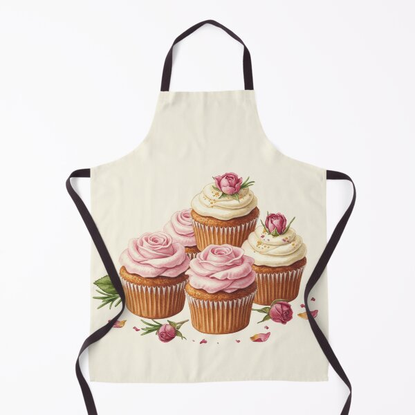 Item preview, Elegant Rose Petal Cupcakes Watercolor designed and sold by Pasteltone.