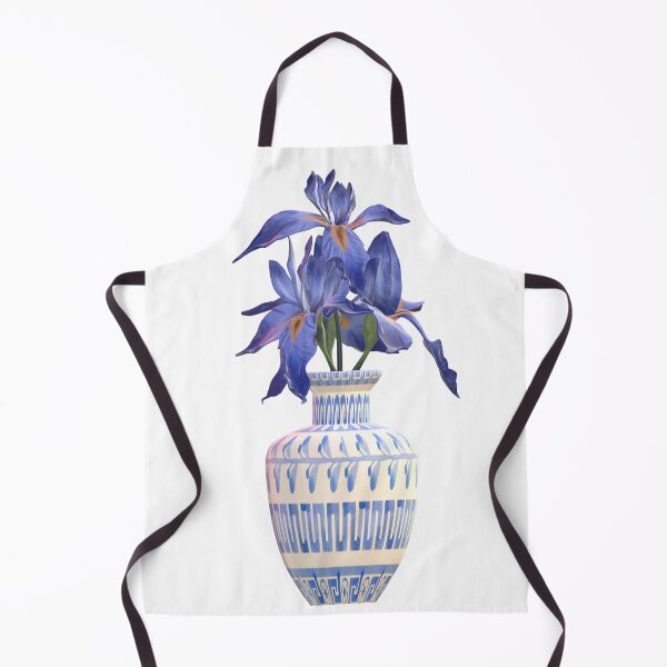 Item preview, Blue iris flowers in ceramic vase 3D designed and sold by xMErCUrY03x.