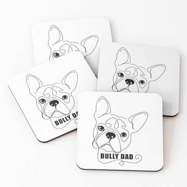 Item preview, Bully Dad - Minimalist French Bulldog One-Line Art designed and sold by Pfotenfaden.