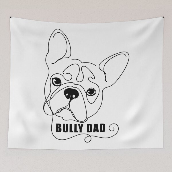 Item preview, Bully Dad - Minimalist French Bulldog One-Line Art designed and sold by Pfotenfaden.