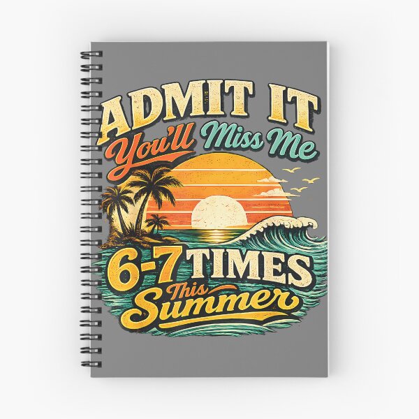 Item preview, Admit It You'll Miss Me 67 Times This Summer Retro Vintage designed and sold by mjohnson9.