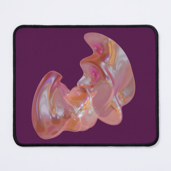 Item preview, Soft Coral Iridescent Fluid | Organic Abstract Art designed and sold by Rawafi Art Studio.