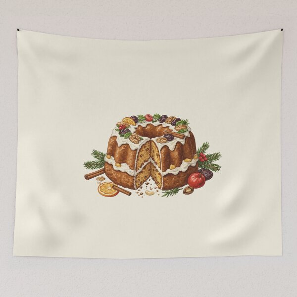 Item preview, Festive Holiday Fruit Bundt Cake designed and sold by Pasteltone.