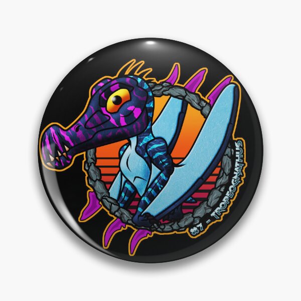 Item preview, Pocket Dinosaur Tropeognathus Chibi Retro Pterosaur Design #7 designed and sold by Grimtech Workshop.