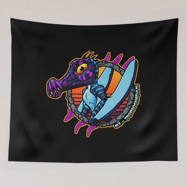 Item preview, Pocket Dinosaur Tropeognathus Chibi Retro Pterosaur Design #7 designed and sold by Grimtech Workshop.