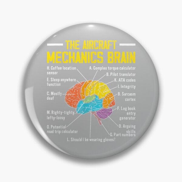 Item preview, Aircraft Mechanics Brain Funny Aviation Airplane Maintenance_2 designed and sold by mjohnson9.