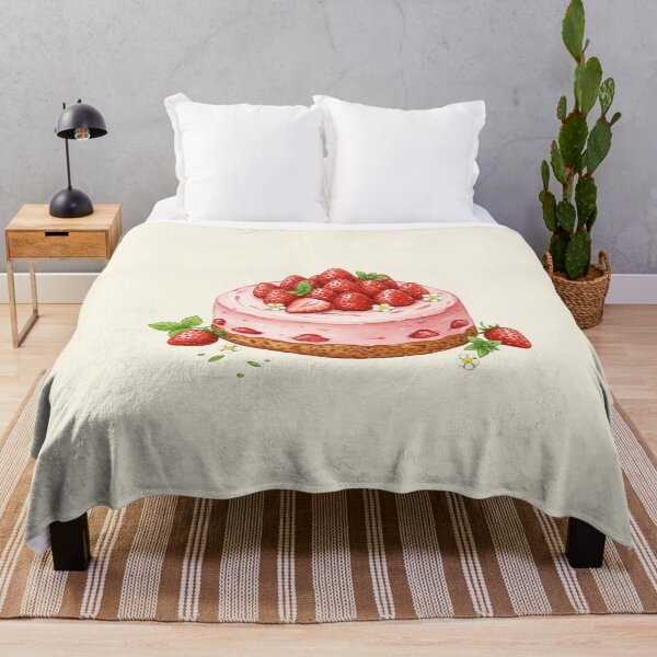 Item preview, Fresh Strawberry Mousse Cake Art designed and sold by Pasteltone.
