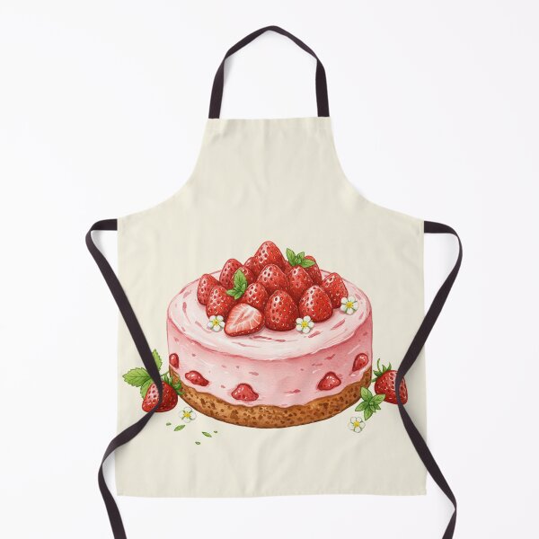 Aperçu de l'œuvre Gâteau mousse aux fraises fraîches créée et vendue par Pasteltone.