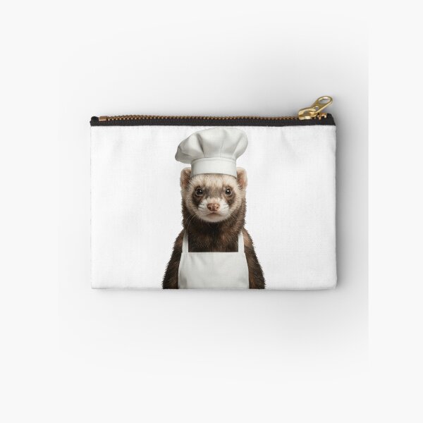 Item preview, Funny Ferret Chef Realistic Animal Cooking Humor Art designed and sold by LazyOwlStore.