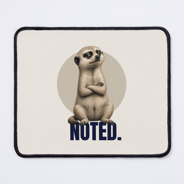 Artikelvorschau, Sarcastic Meerkat Noted entworfen und verkauft von Print_Syndicate.