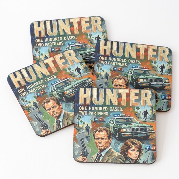 Item preview, Hunter TV Series Poster – Rick Hunter Dee Dee McCall 1980s Cop Art designed and sold by Art's Diner.