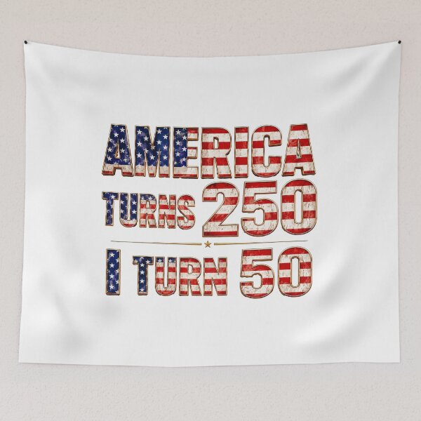 Item preview, America Turns 250 I Turn 50 designed and sold by Jusiasw.
