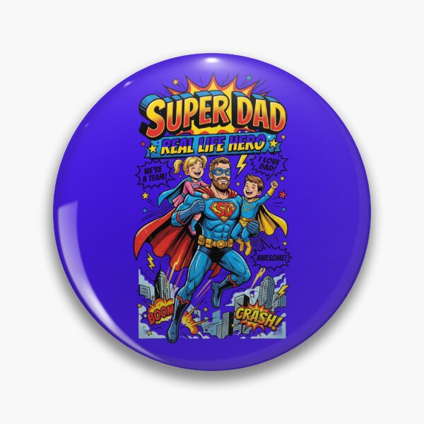 Item preview, Super Dad Real Life Hero – Comic Book Father’s Day Superhero Design designed and sold by JRDG-Designs.
