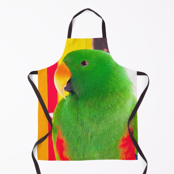 Item preview, Male Eclectus Parrot Portrait | Vibrant Emerald Green Tropical Wildlife Bird Art designed and sold by Ross.A.Campbell.