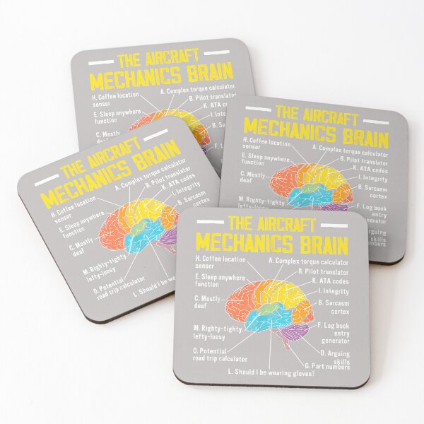 Item preview, Aircraft Mechanics Brain Funny Aviation Airplane Maintenance designed and sold by mjohnson9.