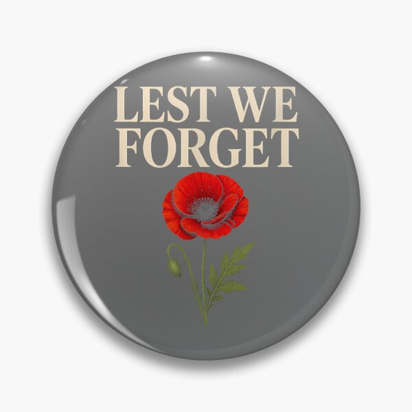 Item preview, Lest We Forget Red Poppy Memorial Tribute designed and sold by KristineLi.