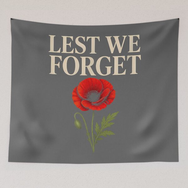 Item preview, Lest We Forget Red Poppy Memorial Tribute designed and sold by KristineLi.