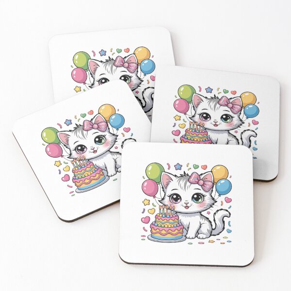 Item preview, Birthday Cat with Cake designed and sold by jkrphoto.