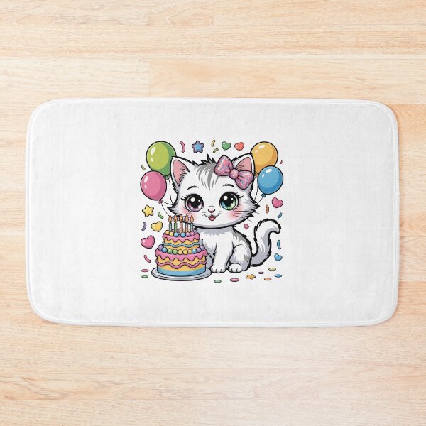 Item preview, Birthday Cat with Cake designed and sold by jkrphoto.