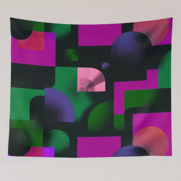 Item preview, Neon Geometry Pulse Pattern designed and sold by joycrysstudio.