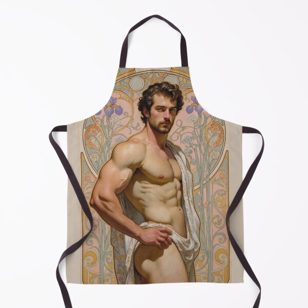 Item preview, Muscular Man in Ornate Art Nouveau Frame designed and sold by ZhivanCrimson.