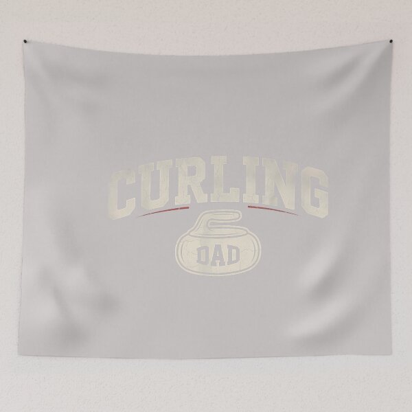 Item preview, Curling Dad Father's Day Retro Vintage designed and sold by MabelWells.