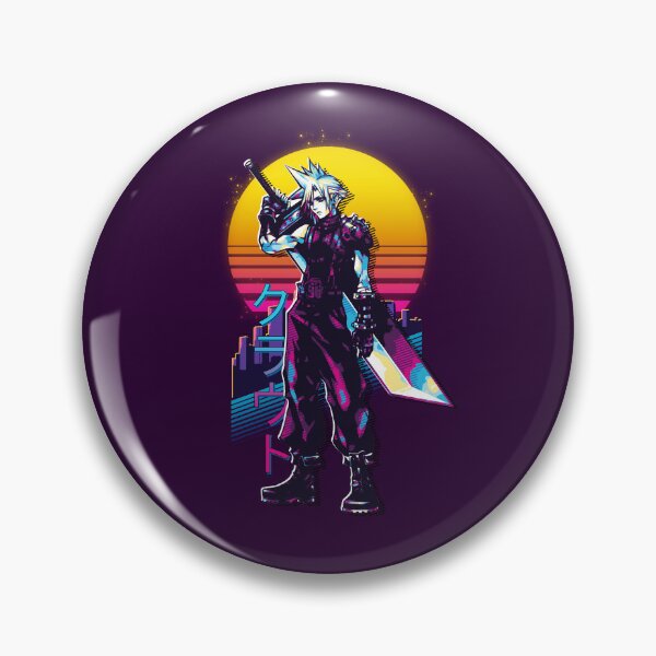 Item preview, Final Fantasy VII - Cloud Retrowave designed and sold by ZeWissou.