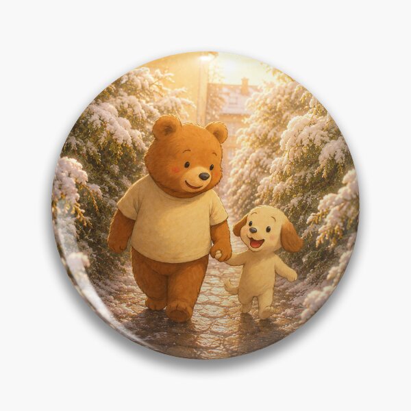 Item preview, Snowy Walk of Toto & Mong designed and sold by bubuandfriends.