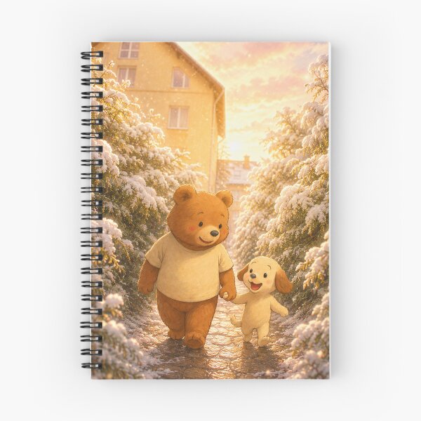 Item preview, Snowy Walk of Toto & Mong designed and sold by bubuandfriends.