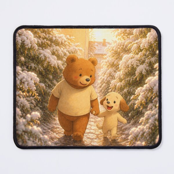 Item preview, Snowy Walk of Toto & Mong designed and sold by bubuandfriends.
