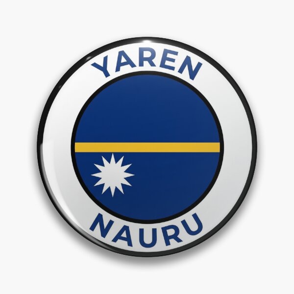 Item preview, Yaren Nauru Equator Star Flag Circular Emblem designed and sold by DuckOddity.