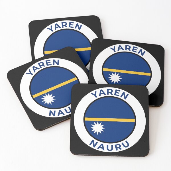 Item preview, Yaren Nauru Equator Star Flag Circular Emblem designed and sold by DuckOddity.