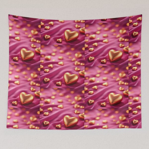 Item preview, Luxury Red Satin Hearts | Romantic 3D Love Background designed and sold by Rawafi Art Studio.