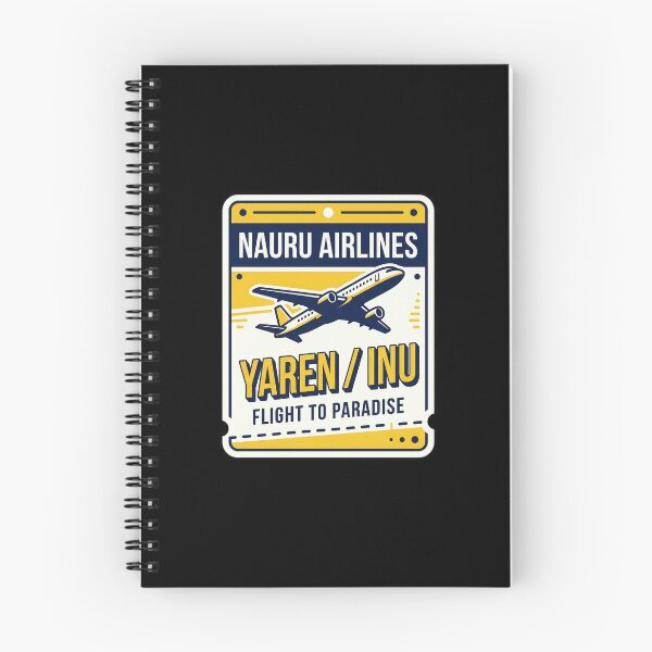 Item preview, Vintage Nauru Airlines Yaren Airport Tag Art designed and sold by DuckOddity.