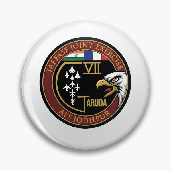 Item preview, Official Patch for the IAF-FASF Joint Exercise Garuda VII at AFS Jodhpur designed and sold by CharlieDesings.