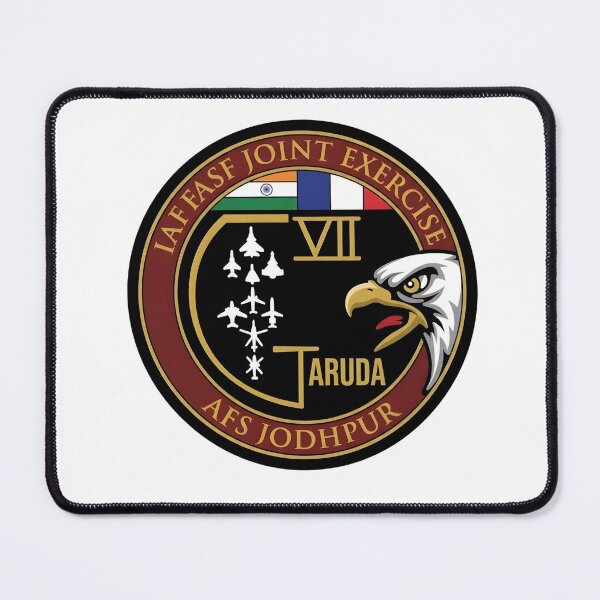 Item preview, Official Patch for the IAF-FASF Joint Exercise Garuda VII at AFS Jodhpur designed and sold by CharlieDesings.