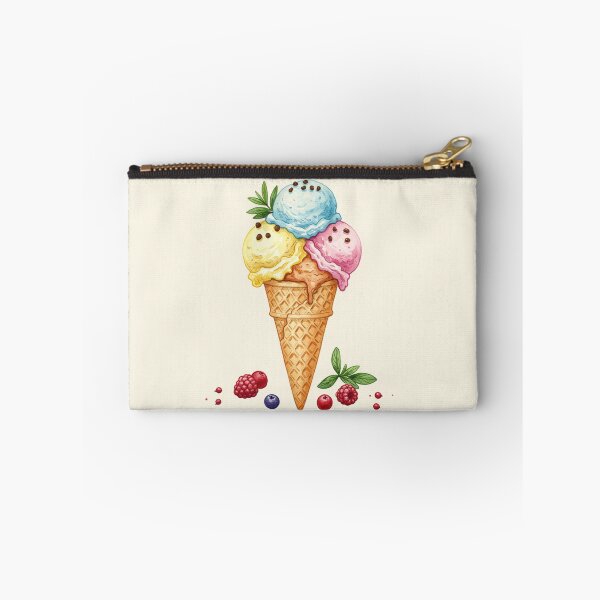Item preview, Triple Scoop Berry Ice Cream Cone designed and sold by Pasteltone.