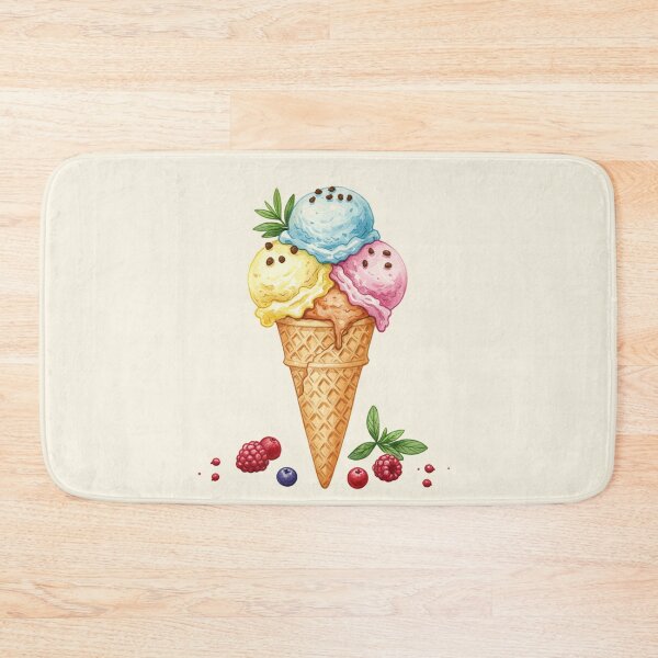 Item preview, Triple Scoop Berry Ice Cream Cone designed and sold by Pasteltone.