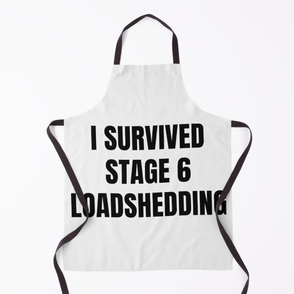 Item preview, South African I Survived Stage 6 Loadshedding meme designed and sold by Cokesie.