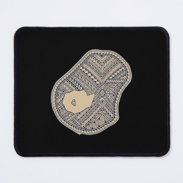 Item preview, Traditional Micronesian Tribal Pattern Nauru Map designed and sold by DuckOddity.