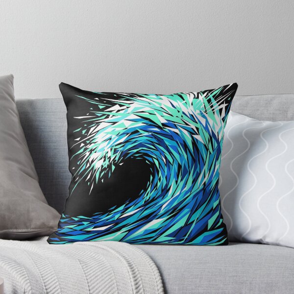 Item preview, Dynamic Geometric Ocean Wave Blue Shards designed and sold by TeNovaStudio.