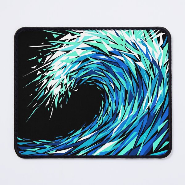 Item preview, Dynamic Geometric Ocean Wave Blue Shards designed and sold by TeNovaStudio.